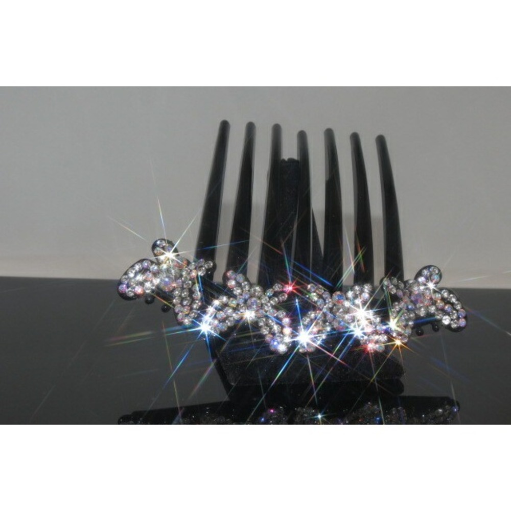 1 New Gorgeous Hair Comb with Shinny Crystals Hair Jewelry Accessories US Seller